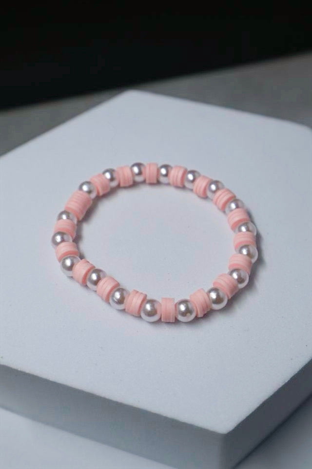 Pearl and Pink Bracelet